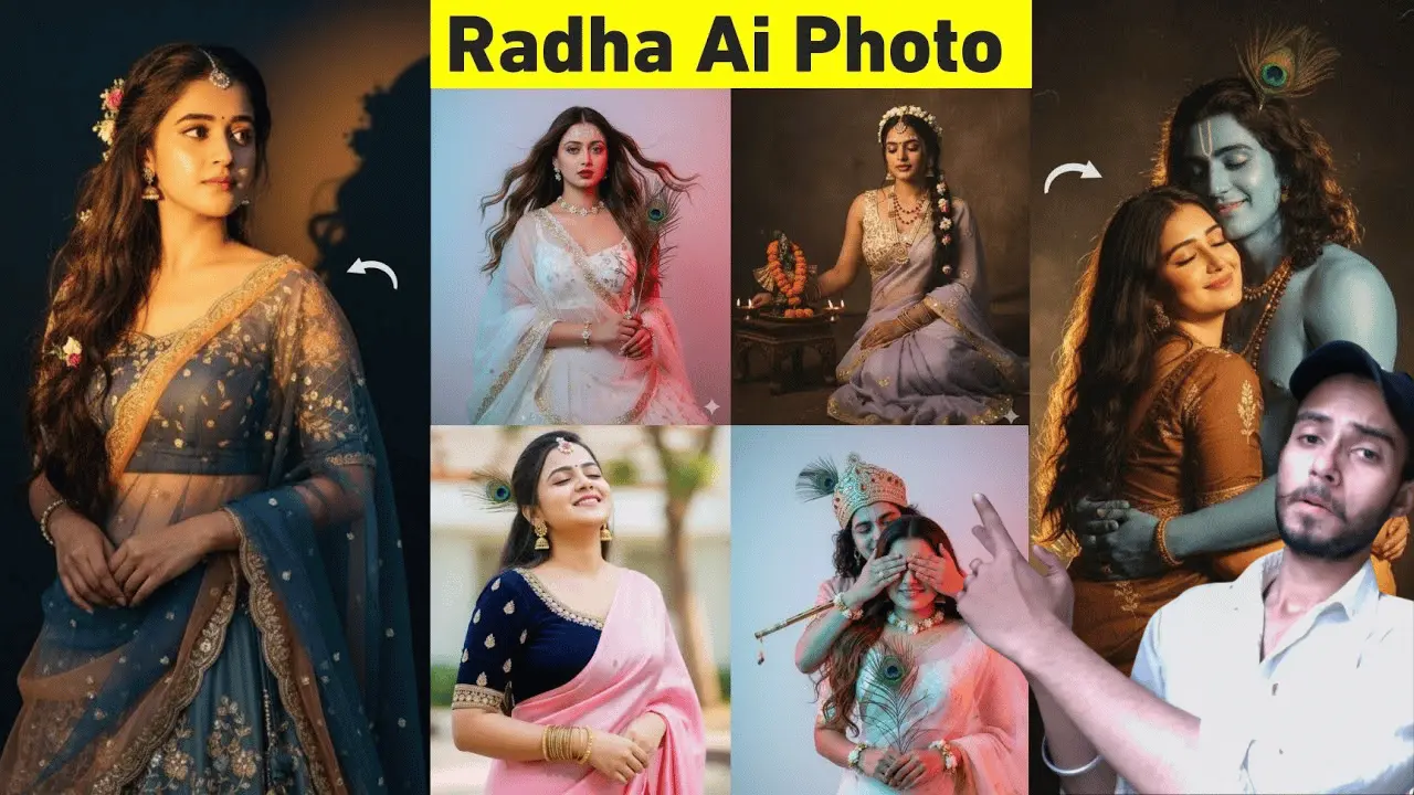 Gemini-se-radha-rani-look-kaise-banaye